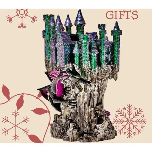 Bath & Body Works -Maleficent Disney Villains 3‑Wick Candle Castle Holder -NEW - Picture 2 of 9